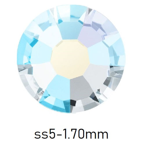 Kaufen Sie Perlen in der Schweiz FlatBack Preciosa Crystal AB ss5-1.70mm (80)