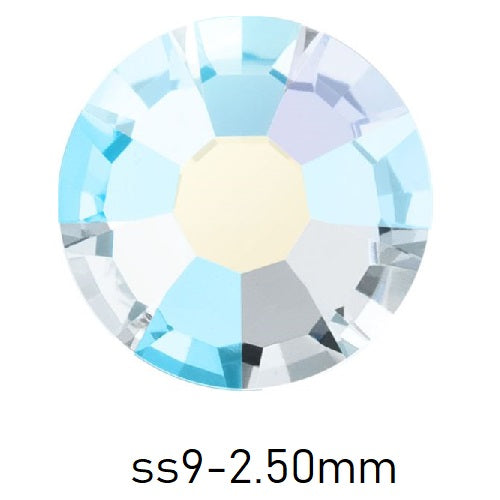 Kaufen Sie Perlen in der Schweiz FlatBack Preciosa Crystal AB ss9-2.50mm (80)