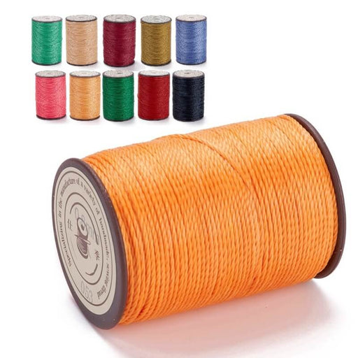 Kaufen Sie Perlen in der Schweiz Brasilianische gewachste Polyesterkordel. gedreht. orange. 0.8 mm. 50-m-Spule (1)
