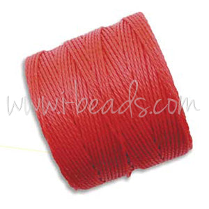 Kaufen Sie Perlen in der Schweiz S-lon Nylon Garn Leuchtendes Korallenrot 0.5mm 70m (1)