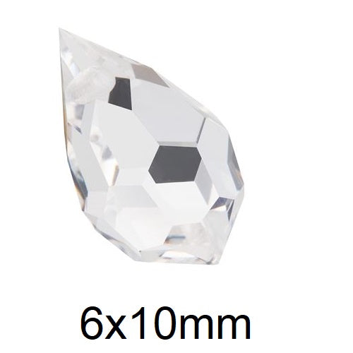 Kaufen Sie Perlen in der Schweiz Briolette Drop 681 Preciosa Crystal - 6x10mm (2)