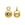 Perlen Einzelhandel Schiebeperle Gold Filled - 4mm - Loch 0.5mm (1)