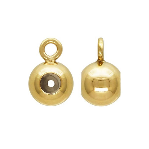 Kaufen Sie Perlen in der Schweiz Schiebeperle Gold Filled - 4mm - Loch 0.5mm (1)
