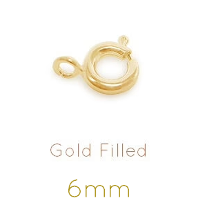 Federringverschlüsse Gold Filled - 6mm (2)