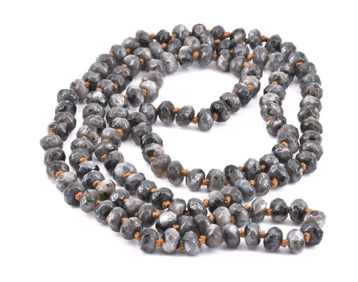 Kaufen Sie Perlen in der Schweiz Lange Halskette Labradorit bis 5x8mm facettiert Länge 1m (1)