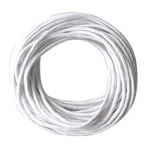 Gewachster faden aus baumwolle weiss 2mm, 5m (1)