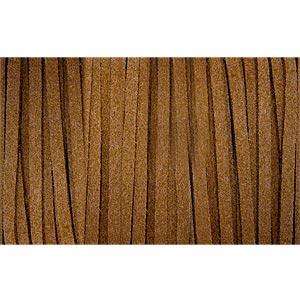 Fil daim microfibre brun (1m)