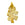 Perlen Einzelhandel Anhänger Eichenblatt - echtes Naturblatt galvanisiert mit 24k Gold 50mm (1)