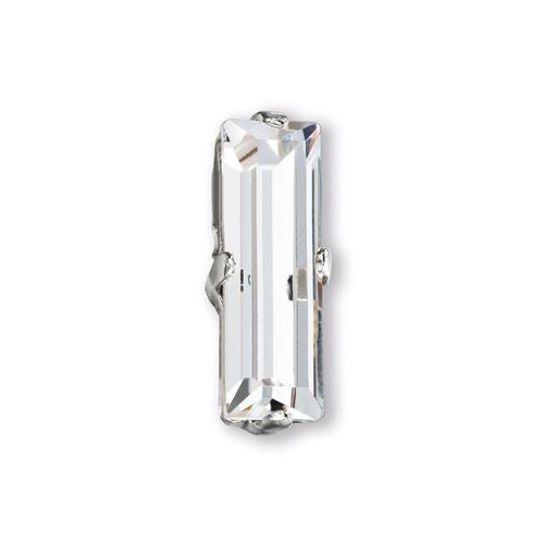 Kaufen Sie Perlen in der Schweiz Preciosa Baguettes Maxima In set Montées Silver 7x3mm Crystal 00030 (10)