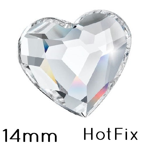 Kaufen Sie Perlen in der Schweiz FlatBack Hotfix Preciosa HERZ Crystal 00030 - 14mm (4)