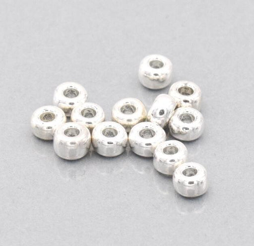 Kaufen Sie Perlen in der Schweiz Rund 6/0 Miyuki-Perlen plattiert Silber 925 (25 Perlen)
