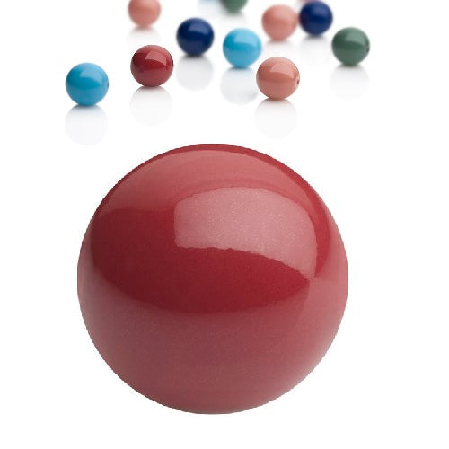 Kaufen Sie Perlen in der Schweiz Preciosa Lackierte runde Perlen Cranberry - 6mm (20)