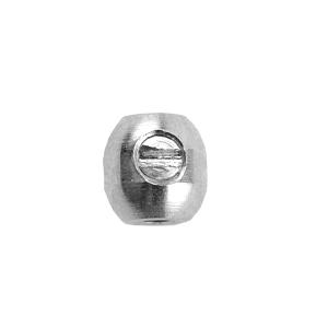 Kaufen Sie Perlen in der Schweiz Schraub-Perlen Oval Silberfarben 3.5mm (2)