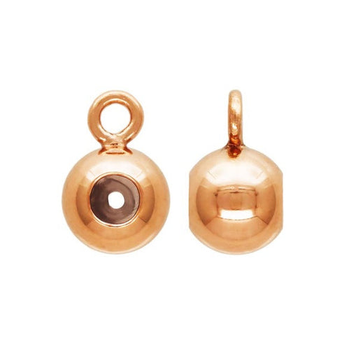 Achat Perle Coulissante Rose Gold Filled - 4mm - Trou 0.5mm (1)