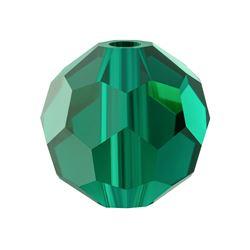 Preciosa Round Bead, Simple, Emerald 50730