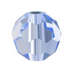 Preciosa Round Bead, Simple, Light Sapphire 30020