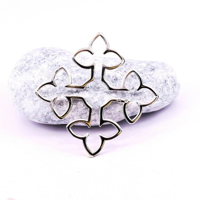 Pendentif Grande Croix Grecque Argent 925, 34x34 mm (1)