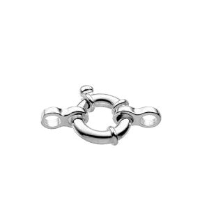 Kaufen Sie Perlen in der Schweiz Nautischer runder Verschluss Sterlingsilber - 11 mm (1)
