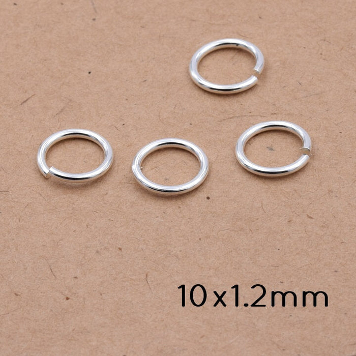 Biegering Sterling Silber vergoldet - 10 Mikron - 10x1.2mm (4)