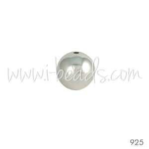 Achat perle ronde en argent 925 3mm trou 1.2mm (20)