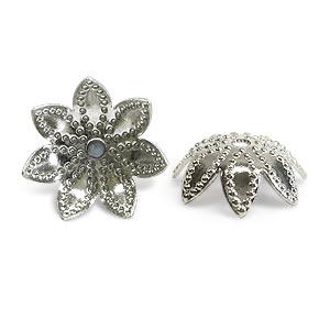 Coquilles métal couleur argent 9mm (10)