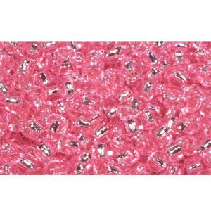 cc38 - perles de rocaille Toho 11/0 silver-lined pink (10g)