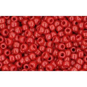 Achat cc45 - perles de rocaille Toho 11/0 opaque pepper red (10g)