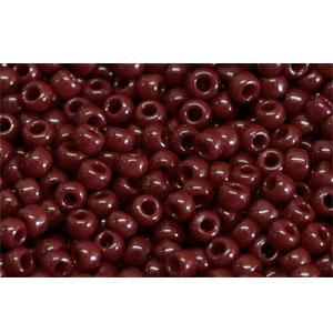 Achat cc46 - perles de rocaille Toho 11/0 opaque oxblood (10g)