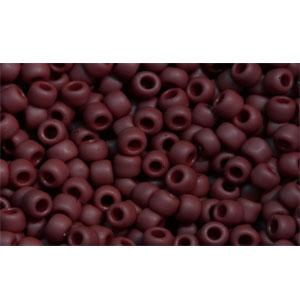 Achat cc46f - perles de rocaille Toho 11/0 opaque frosted oxblood (10g)