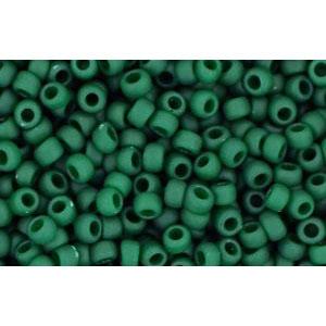 cc47hf - Toho rocailles perlen 11/0 opaque frosted pine green (10g)