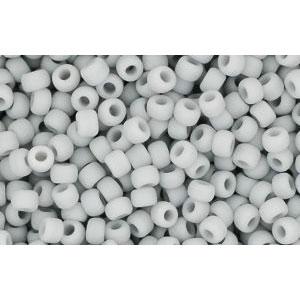 Achat cc53f - perles de rocaille Toho 11/0 opaque frosted grey (10g)