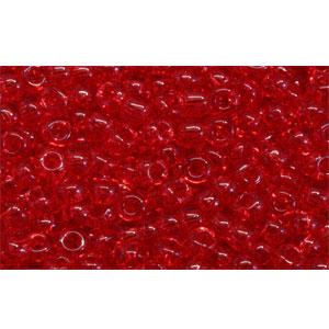 cc5b - perles de rocaille Toho 11/0 transparent siam ruby (10g)