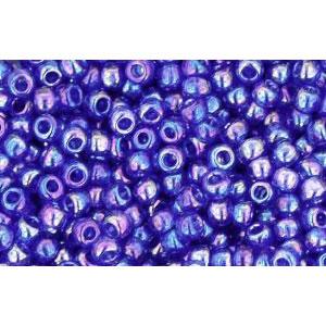 cc87 - perles de rocaille Toho 11/0 trans rainbow cobalt (10g)