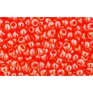 cc111 - perles de rocaille Toho 11/0 trans lustered light hyacinth orange (10g)