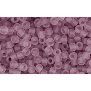 cc6f - perles de rocaille Toho 11/0 transparent frosted light amethyst (10g)