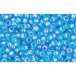 Kaufen Sie Perlen in der Schweiz cc163b - Toho rocailles perlen 11/0 transparent rainbow dark aqua (10g)