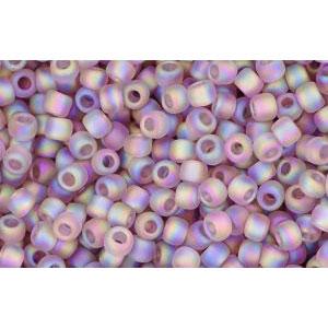 cc166bf - Toho rocailles perlen 11/0 trans-rainbow frosted med amethyst (10g)