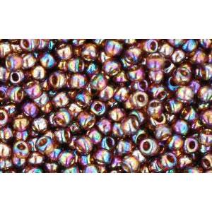 cc177 - perles de rocaille Toho 11/0 transparent rainbow smoky topaz (10g)