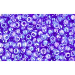 Achat cc178 - perles de rocaille Toho 11/0 transparent rainbow sapphire (10g)