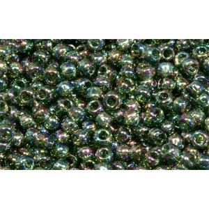 cc180 - Toho rocailles perlen 11/0 trans-rainbow olivine (10g)