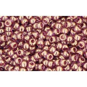 cc203 - perles de rocaille Toho 11/0 gold lustered light amethyst (10g)