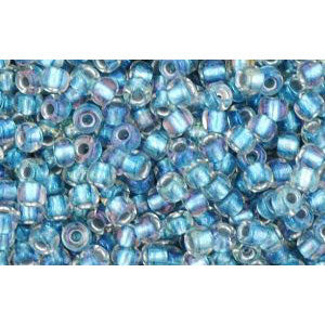 Kaufen Sie Perlen in der Schweiz cc263 - Toho rocailles perlen 11/0 inside color rainbow crystal/light capri (10g)