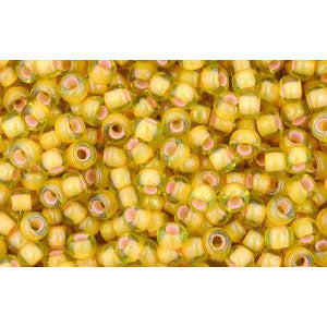 cc302 - Toho rocailles perlen 11/0 jonquil/apricot lined (10g)