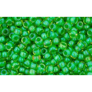 cc306 - Toho rocailles perlen 11/0 jonquil/shamrock lined (10g)