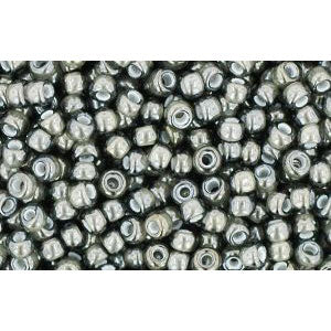 cc371 - perles de rocaille Toho 11/0 black diamond/white lined (10g)