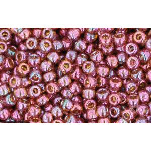 Kaufen Sie Perlen in der Schweiz cc425 - Toho rocailles perlen 11/0 gold lustered marionberry (10g)