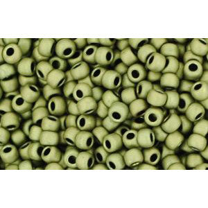 cc617 - Toho rocailles perlen 11/0 matt colour dark olive (10g)