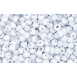 cc767 - Toho rocailles perlen 11/0 opaque pastel frosted light grey (10g)