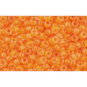 cc802 - perles de rocaille Toho 11/0 luminous neon orange (10g)