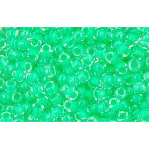 cc805 - perles de rocaille Toho 11/0 luminous neon green (10g)